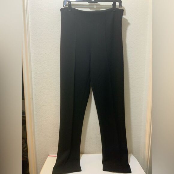 Lisa Perry New York Wide Leg Pants Size Black Women’s 100% wool size 12 - Picture 2 of 7